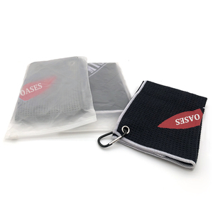 Ensemble de serviette de golf et brosse en microfibre de qualité supérieure à motif gaufré, kit d'outils de nettoyage pour clubs de golf - Product Image 6