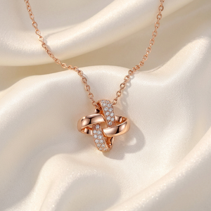 High Quality Wholesale Manufacturer Export Minimalist Shiny <b>Pendant</b> Jewelry 18K <b>Solid</b> Rose <b>Gold</b> Real Natural Diamonds <b>Pendant</b> - Product Image 5