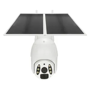 Outdoor 3MP Full HD Tuya 4G SIM Solar CCTV Camera With Full Color Night Vision