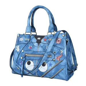 Fashion Brand 2354 Colorful Handbag Ladies Eye Theme Cute Handbag