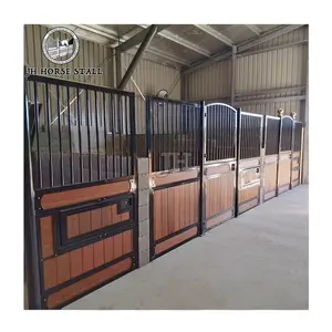 Standard Horse Equipment Equestrian Horse Stable outdoor internal wood Horse Stalls sets with roof