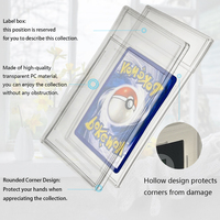 Boîtier en acrylique transparent scellé par ultrasons pour cartes gradées, protection de qualité collectionneur, assemblage facile, présentoir sportif