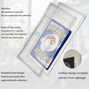 Boîtier de protection en acrylique transparent scellé par ultrasons pour cartes gradées, qualité collectionneur, pour cartes de sport à collectionner et présentation stylée - Product Image 5