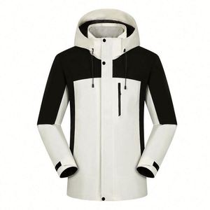 Design 3 in 1 Wholesale Waterproof Hiking <b>Jacket</b> Custom Logo Hard Shell Hooded Unisex Winter Windbreaker Men's Outdoor <b>Jacket</b> - Product Image 2