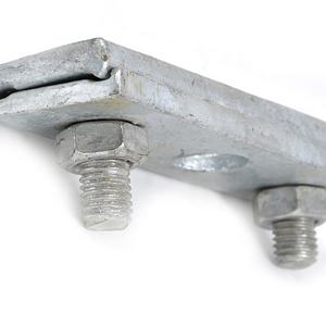 Collier de <span class=keywords><strong>suspension</strong></span> de câble galvanisé avec 3 boulons Accessoires de puissance pour <span class=keywords><strong>suspension</strong></span> de câble de haubanage à rainure parallèle - Product Image 2