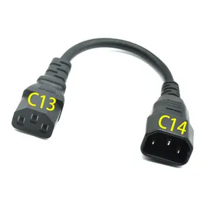 케이블 iec 320 c14 남성 iec c13 여성 전원 연장 코드 케이블 250vac 10a pdu