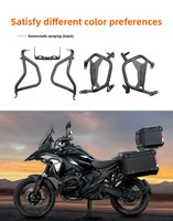 MOSPEED Moto Acier Inoxydable 12L Porte-Bagages Latéral Cadre Sacoche Selle Top Case Arrière pour R1200GS R1250GS Adv
