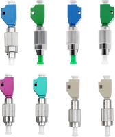 Adaptateur de fibre optique hybride monomode à performance fiable avec capuchon anti-poussière pour armoire réseau FTTH FTTX