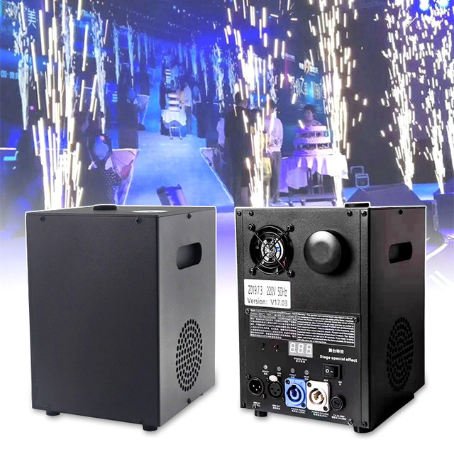 VLTG Wedding Hall Dj Party Equipment Dmx 650W Electronics Wireless Remote Control Portable Battery Cold Fireworks Spark Machine
