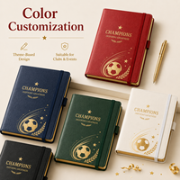 Maßgefertigtes PU-Leder Hardcover Notizbuch Geschenkset Stift Genähter Hardcover-Einband Individuelle Logo-Optionen für Firmen- und Sportveranstaltungs-Geschenke