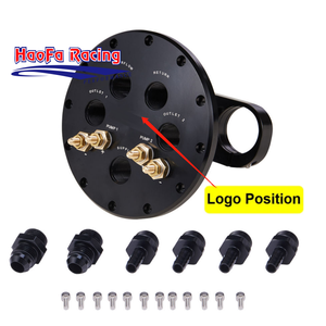 Haofa ถัง<span class=keywords><strong>2</strong></span>.8L กันไฟกระชากสีดำชุบผิวด้วยโอริง8AN 8 AN8สำหรับปั๊ม intank แบบเดี่ยว/คู่39มม.-40มม. - Product Image 3