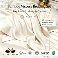 Ensemble de housse de couette rafraîchissante en bambou certifié Oeko-Tex avec draps, écologique et biologique, 300 fils au pouce carré, taille King