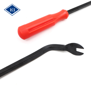 Kit d'outils de démontage de garnitures de voiture en fibre de nylon, 5 pièces, pour panneaux de porte, audio, tableau de bord, clips et attaches, en acier au carbone - Product Image 3