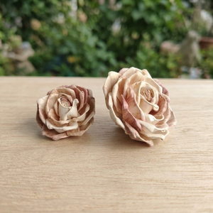 Fleurs artificielles en bois de Sola blanches faites à la main de 9 cm, écologiques, 100 % naturelles, best-seller, pour la décoration intérieure du salon - Product Image 3