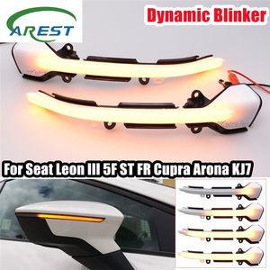 Luz intermitente dinámica de desplazamiento de ala lateral para <span class=keywords><strong>Seat</strong></span> Leon III Mk3 5F ST <span class=keywords><strong>FR</strong></span> Cupra <span class=keywords><strong>Arona</strong></span> KJ7 2013 2014 2015 2017 2018 - Product Image 2