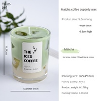 Kreative Sommer Matcha Cup Jelly Wax Party Home Dekoration Aroma therapie Kerze Atmosphäre Duft Kerze Ornament