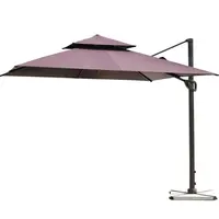 Оптовая продажа, высокое качество, многоцветный наружный садовый Водонепроницаемый Чехол, легкий квадратный зонтик, зонтик для патио