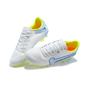 Nueva Tendencia en Zapatos de Fútbol Profesionales, Modelo Verano para Adolescentes y Hombres, Parte Superior de Malla Blanca/Amarilla, Cómodos y Transpirables - Product Image 6
