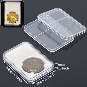 SUNSHING Plastique Pièce de Monnaie Dalle Présentoir Pièce de Monnaie Dalle Capsules Protecteur Mallette de Rangement pour NGC PCGS Grade Coin Auto Fermeture Style - Product Image 4