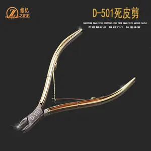 Hot Selling Stainless Steel Nail Cuticle Clippers Professional Gold-Plated Cuticle Nippers Callus Nipper
