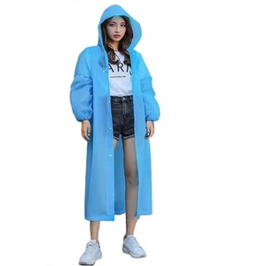 Eva Lightweight Rainproof for Poncho <b>Set</b> Waterproof Raincoat for Adults Primary School Students Free Size for Outdoor Hiking - Product Image 1