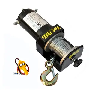 Hot sell 3500LB mini 12v/24v wire rope electric boat power hoist  winch factory in stock 2000bls-13000bls