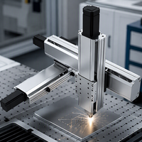 Sistema de Posicionamiento CNC XYZ Serie QIGE GTH, Mesa Motorizada Controlada por PLC, Rodamiento de Engranajes, Guía Lineal de Aluminio