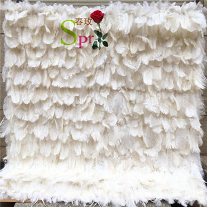 Bouquet de demoiselles d'honneur SPR, décoration de mariage de haute qualité, mur de plumes artificielles enroulable, toile de fond pour mariage, fête d'anniversaire - Product Image 6