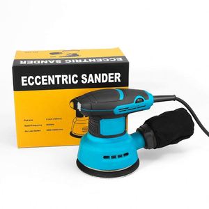 Cross-border Electric Variable-Speed Compact Household <b>Wall</b>-Finishing Woodworking Paint-Finishing 5-Inch Disc Sandpaper 220V - Product Image 1