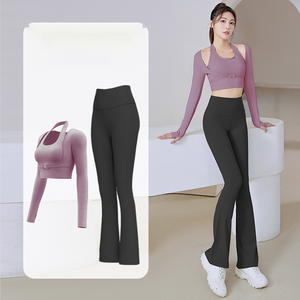 Wholesale Comfortable Gym Running Yoga <strong>Wear</strong> 2 Piece Set Casual Autumn Unstiched Track Suits for Women - Product Image 6