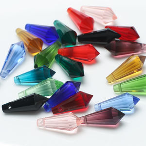 Zhubi Vente en gros Perles en cristal en forme de goutte 8x20MM pour la fabrication de bijoux, perles en verre émaillé, perles en cristal Lampwork, pendentif, lustre - Product Image 1