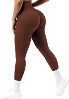Mallas de Yoga para mujer, Leggings de cintura alta, con cuello de pico, de cintura alta
