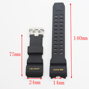สายนาฬิกาซิลิโคนสีดำ/ สีทอง/สีเงินสำหรับ Casio gshock <span class=keywords><strong>mudmaster</strong></span> Series gwg <span class=keywords><strong>1000</strong></span> 1A/A3/1A1 GB /gg - Product Image 2