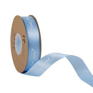 Customized Logo Printed Grosgrain <b>Ribbon</b> 1 Inch 100% Polyester Embossed Black Birthday <b>Ribbon</b> Custom Colors for <b>Gift</b> Packaging - Product Image 3