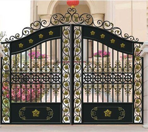 Tùy chỉnh trang trí sân lối vào Nhôm hàng rào cổng đường lái xe cửa trượt/đường lái xe có thể thu vào cổng - Product Image 1