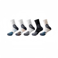 Chaussettes de sport et de gym Bioserica Era personnalisées pour l'automne, respirantes pour le badminton et le basketball masculin, avec logo sur le dessous