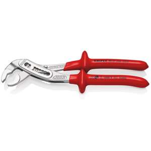 KNIPEX 88 07 250 Cocodrilo®Alicates para bomba de agua con aislamiento sumergido, VDE-probado cromado 250 mm - Product Image 3