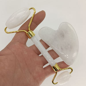 Rouleau facial en quartz rose naturel personnalisé, vente en gros d'usine, rouleau de jade Gua Sha - Product Image 6