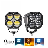 Nouvel ensemble de projecteurs LED pour moto 12V 40W IP67 étanche 8000 Lumens Phares/Feux latéraux super lumineux Feux de brouillard
