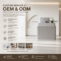 Comptoir d'accueil moderne haut de gamme en MDF cannelé avec base lumineuse LED et armoire de rangement – Ensemble complet pour salon de manucure, bureau commercial, OEM