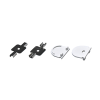 Profilé en aluminium lumineux à trois côtés le plus vendu pour bande LED encastrée, canal d'éclairage de plafond apparent en forme de U