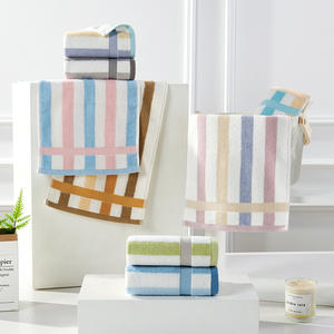 Serviette de bain pour enfants M4010, 25x50 cm, carrée, en pur coton, fil non torsadé, douce pour la peau, bleue - Product Image 2