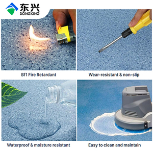 Rollo de Suelo Vinílico Homogéneo de PVC de 2.0mm de Alta Resistencia al Desgaste, Antideslizante Moderno para Hospitales, Escuelas y Centros Comerciales, con Diseño Gráfico - Product Image 3