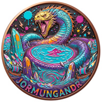 Pièce de monnaie en cuivre pur 999 de 1 oz, plusieurs types, série animale mythologie nordique, édition collector en cuivre coloré en relief, haute qualité