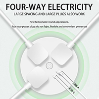 Rallonge de prise électrique américaine LangYeao 180 °   Adaptateur de prise murale rotatif, rallonge multi-prises pour table de chevet, bureau, derrière le canapé