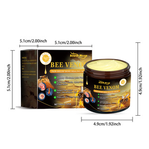 Crema Herbal de Veneno de Abeja <span class=keywords><strong>para</strong></span> Alivio de Articulaciones 100ml, Crema Tópica <span class=keywords><strong>para</strong></span> Dolor de Rodilla y Muñeca, Apoya la Salud Cardíaca, Cuidado de la Salud Herbal Natural - Product Image 3