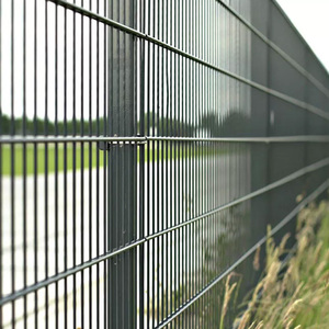 Clôture extérieure en fil métallique <span class=keywords><strong>rigide</strong></span> recouvert de PVC, panneau courbé, clôture à <span class=keywords><strong>double</strong></span> fil, clôture en <span class=keywords><strong>double</strong></span> <span class=keywords><strong>grillage</strong></span> - Product Image 1