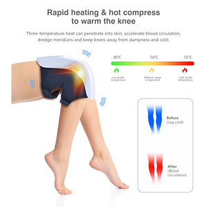 Máquina masajeadora de rodilla con compresa caliente para fisioterapia con logotipo personalizado, masajeador de rodilla con vibración calentada para aliviar el dolor articular - Product Image 4