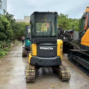 Mini-excavatrice sur chenilles Komatsu PC30 MR jaune, capacité de la benne de l'excavatrice Komatsu PC30 MR - Product Image 5