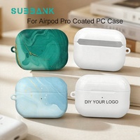 Coque vierge de sublimation Subbank pour Airpods Pro, finition brillante ou mate, en PC, pour transfert thermique DIY